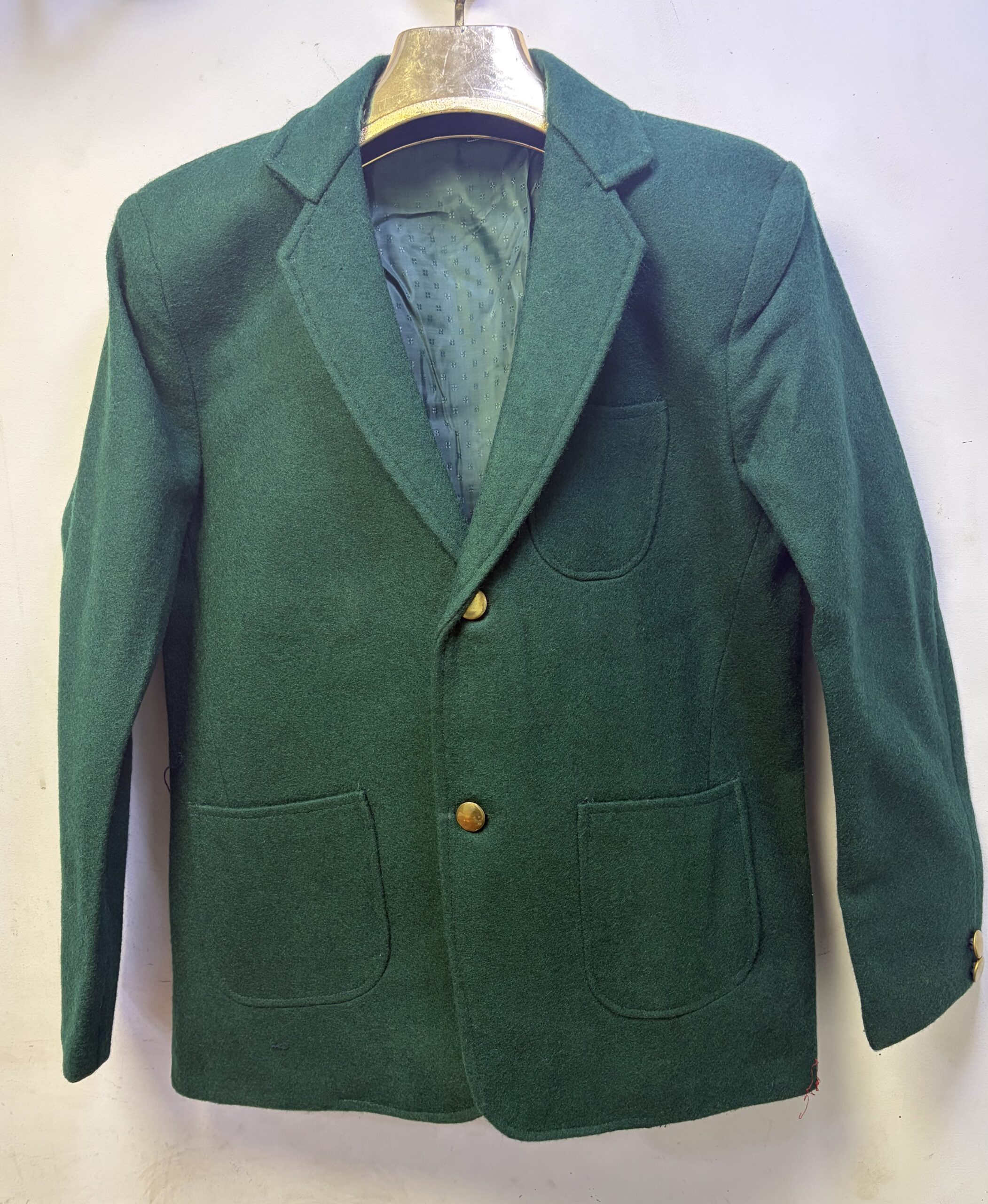COAT GREEN WOLLEN